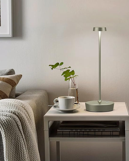 Rechargeable Table Lamp Cordless Battery Operated LED Light 5000mAh 3-level Brightness Portable Desk Lamps Touch Control Indoor Outdoor Use for Patio Home Restaurant - LeafyLoom