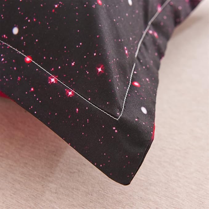 A Nice Night 3D Galaxy Blanket Comforter Bedding Sets Home Textile with Comforter Pillowcase, Full Size - LeafyLoom