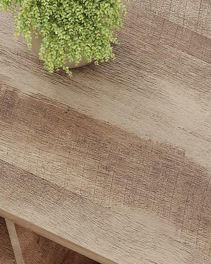 FATORRI Coffee Table for Living Room, Rustic Wood Center Table with Shelves, Farmhouse Rectangle Cocktail Tea Tables (Rustic Oak) - LeafyLoom