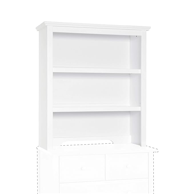 DaVinci Autumn Bookcase/Hutch in White - LeafyLoom