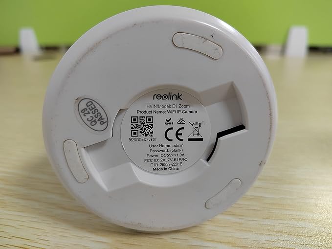 REOLINK E1 Zoom Indoor Security Camera, 2.4/5GHz Dual Band WiFi, 5MP Plug-in Pet Camera, 360 Degree Baby/Dog Monitor with 3X Optical Zoom, Auto Tracking, Person/Pet Detection,5V/2A DC REOLINK