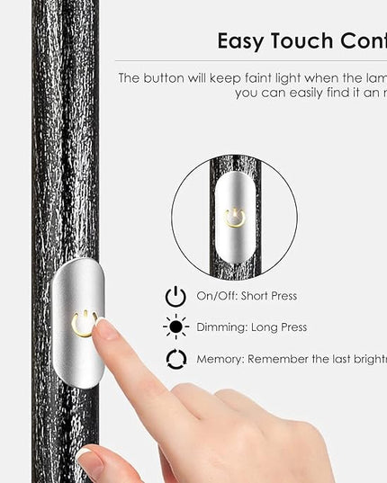 BoostArea Floor Lamp, Pole Standing Lamp, 20W 2000LM LED Torchiere Floor Lamp, Stepless Dimmable, Touch Control, 3000K Daylight, 50000hrs Lifespan,70.5 in Floor Lamps for Living Room,Bedroom,Office - LeafyLoom