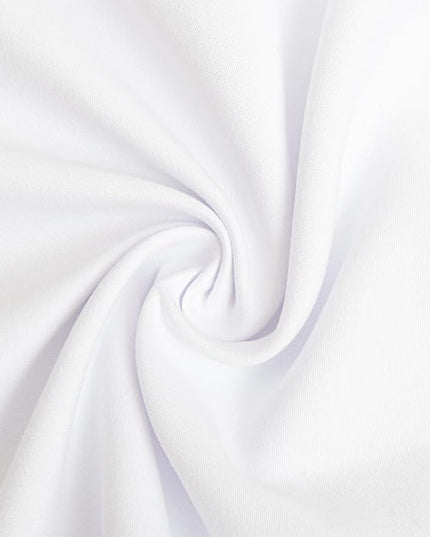 NTBAY Toddler Bedding Set - 4 Piece Soft and Breathable Crib Bedding Set for Boys and Girls, Includes Quilted Comforter, Fitted Sheet, Flat Top Sheet and Envelope Pillowcase, White - LeafyLoom