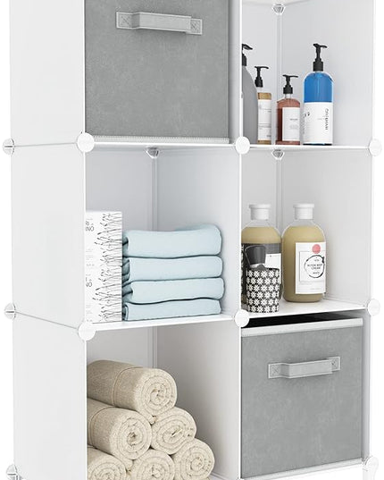 Bathroom Organizer Cube Storage Organizer Closet Storage Cube Shelf Storage Bookcase Bookshelf - LeafyLoom