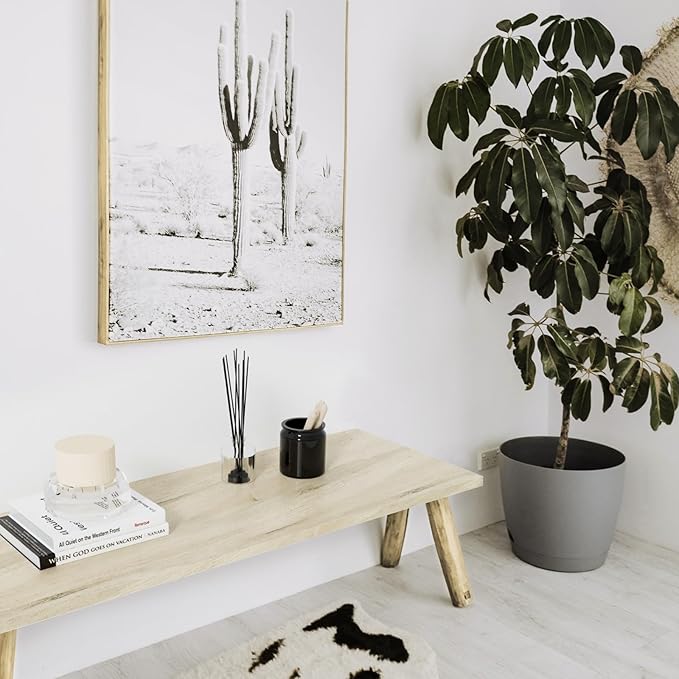 Kaboon Universal Tabletop 40"x18", Solid One-Piece Melamine Table Top, Double Desk L-Desk Floating Desk DIY, Home and Office Countertop, Oak - LeafyLoom