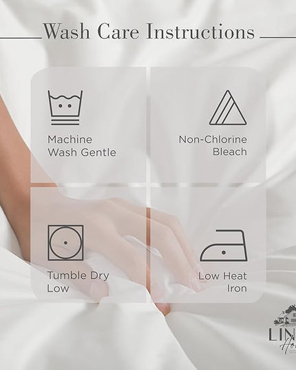 100% Cotton Percale Sheets California King Size, Dove Grey, Deep Pocket, 4 Pieces Sheet Set - 1 Flat, 1 Deep Pocket Fitted Sheet and 2 Pillowcases, Crisp Cool and Strong Bed Linen - LeafyLoom