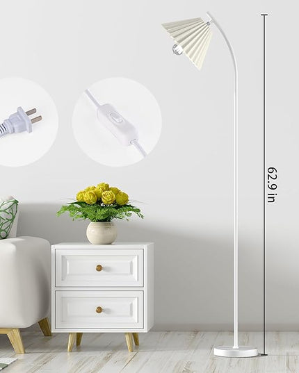 Floor Lamp for Living Room, Reading Lamps Floor Standing Home Decor, Modern Floor Lamp for Bedroom, Standing Lamps for Living Room, Adjustable Floor Lamp, 1000 Lumens Led Bulb Included - LeafyLoom