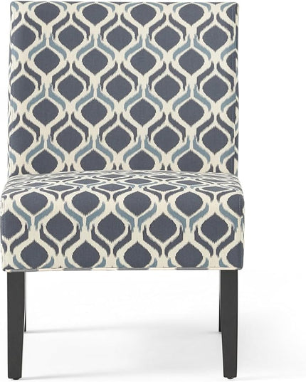 Christopher Knight Home Kassi Fabric Accent Chairs, 2-Pcs Set, Blue / Navy - LeafyLoom