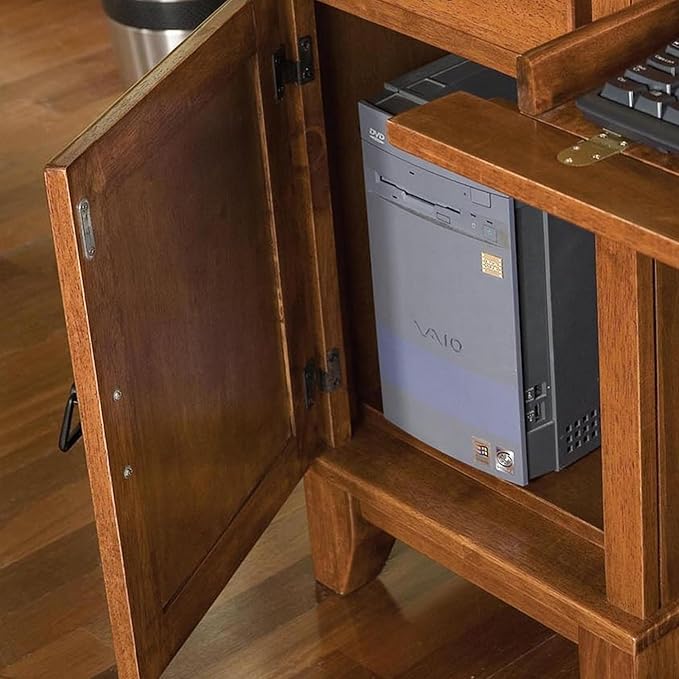 Home Styles Arts and Crafts Cottage Oak Double Pedestal Desk by Home Styles - LeafyLoom