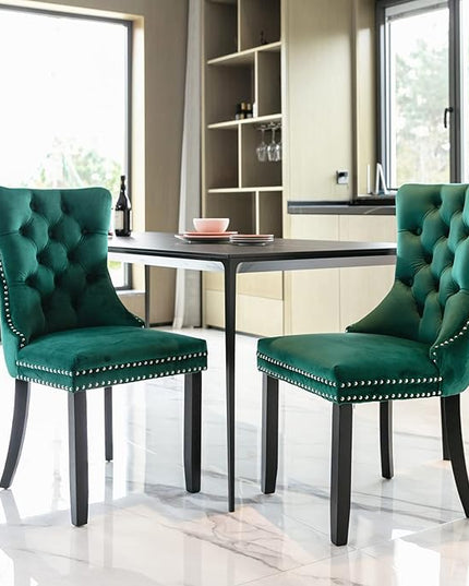 NicBex Haerin-SD-00096-LWJ Dining Chairs, 25.5"x19.7"x37.4", Green - LeafyLoom