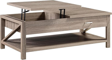 NicBex Coffee Table Wooden Lift Top Coffee Table with Storage Center Tables with Bottom Shelf Lift Tabletop Dining Table for Living Room, Office, and Bedroom,46.75" W, Dark Taupe - LeafyLoom