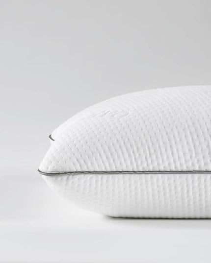 Saatva Cloud Memory Foam Pillow - Contouring & Lofty Pillow - Shredded Gel-Infused Memory Foam Fill - Perfect for Any Sleep Position - King (34"x16") 1 Pack - LeafyLoom