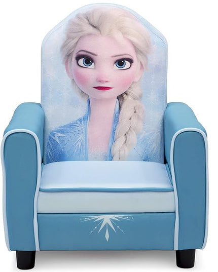 Delta Children Figural Upholstered Kids Chair, Wood, Disney Frozen II Elsa - LeafyLoom