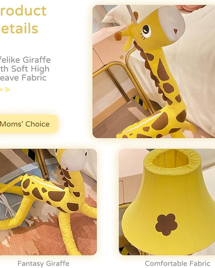 Floor Lamp by Cozylight, Giraffe Design 50nch Tall Standing Lamp for Kids' Bedroom, Hand-Stitched Toy Lamp Decorate The Cozy Living Room - LeafyLoom