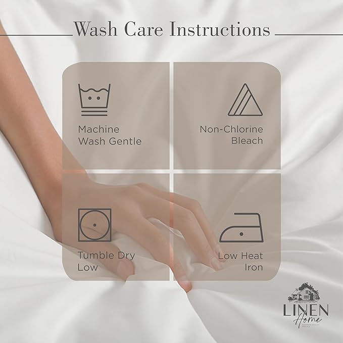 100% Cotton Percale Sheets Twin XL Size, Taupe, Deep Pocket, 4 Pieces Sheet Set - 1 Flat, 1 Deep Pocket Fitted Sheet and 2 Pillowcases, Crisp Cool and Strong Bed Linen - LeafyLoom