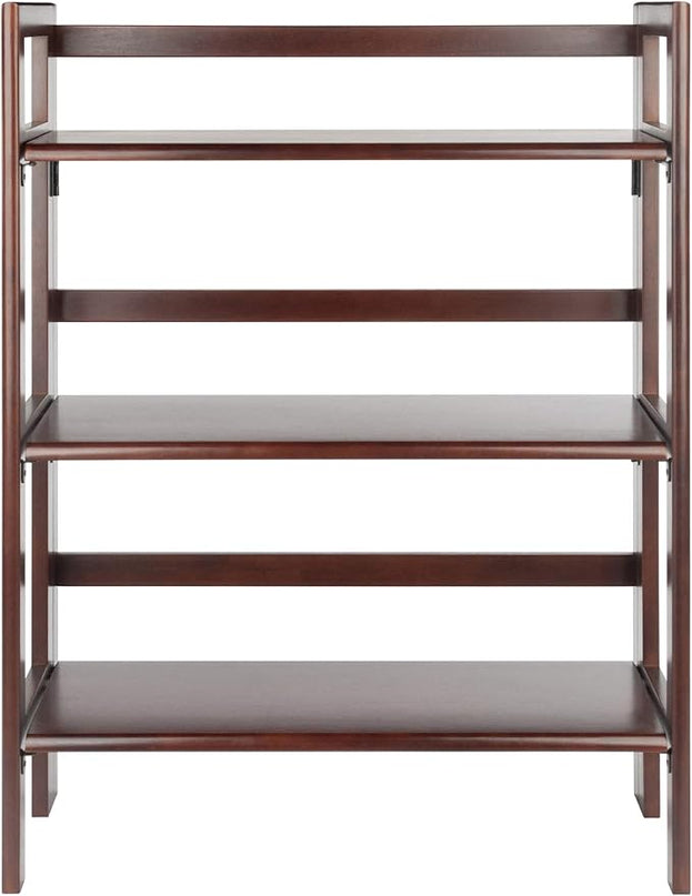 Winsome Wood Terry Shelving, Walnut, 3 - LeafyLoom