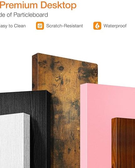 ODK Small Desk, 27.5 Inch Small Computer Desk for Small Spaces, Compact Desk with Storage, Tiny Desk Study Desk with Monitor Stand for Home Office, Espresso - LeafyLoom