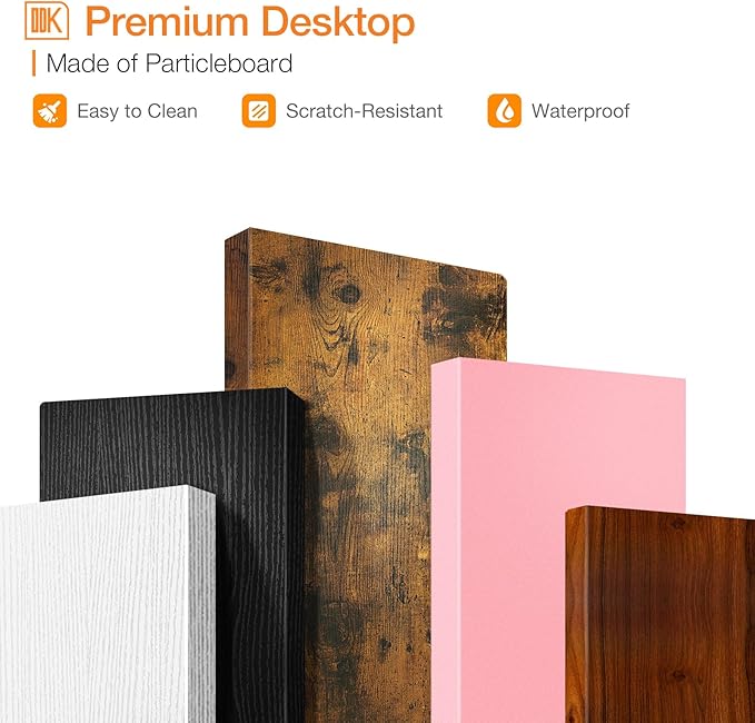 ODK Small Desk, 27.5 Inch Small Computer Desk for Small Spaces, Compact Desk with Storage, Tiny Desk Study Desk with Monitor Stand for Home Office, Espresso - LeafyLoom