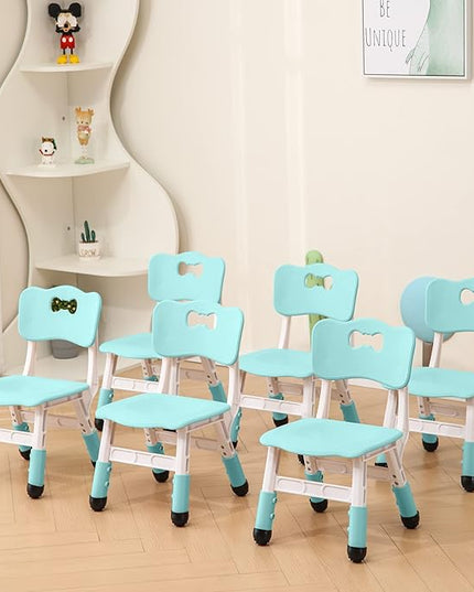 Kids' Desk Chairs Adjustable Height is Suitable for Children's Chairs Used in Families, Schools and Day-Care Between 2-10 Years Old The Max Bearing Capacity is 220LB(5PCS-Blue) - LeafyLoom