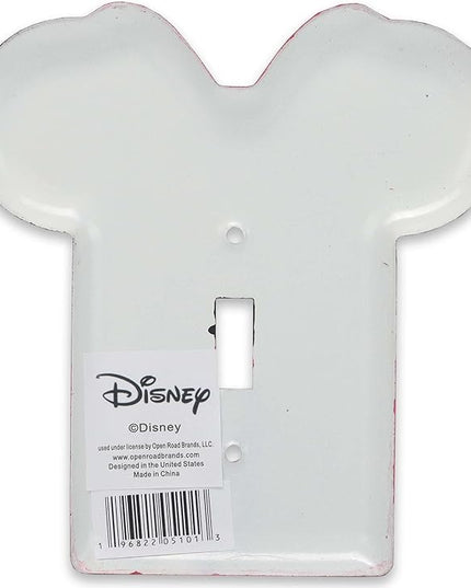 Disney Minnie Mouse Metal Light Switch Plate - Minnie Mouse Switch Plate Decoration for Kids' Bedroom, Play Room or Movie Room - LeafyLoom