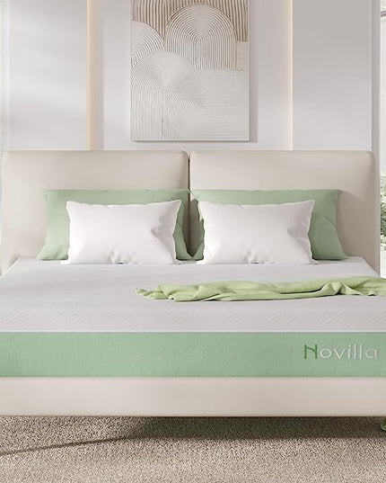 Novilla Mattress Cal King Size,12 Inch Gel Memory Foam Mattress in a Box for Cool Night & Motion Isolation,Medium Firm Feel Bed Mattress,Bliss - LeafyLoom