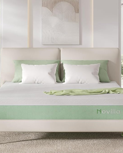 Novilla Mattress Queen Size,12 Inch Gel Memory Foam Mattress in a Box for Cool Night & Motion Isolation,Medium Firm Feel Bed Mattress,Bliss - LeafyLoom