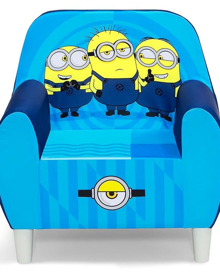 Delta Children Minions Foam Chair for Kids, Blue - LeafyLoom