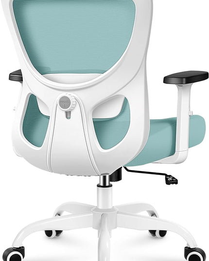 Office Chair Ergonomic Desk Chair with Adjustable Lumbar Support, Swivel Comfy Computer Chair Heavy Duty Executive Chair for Home Office - LeafyLoom