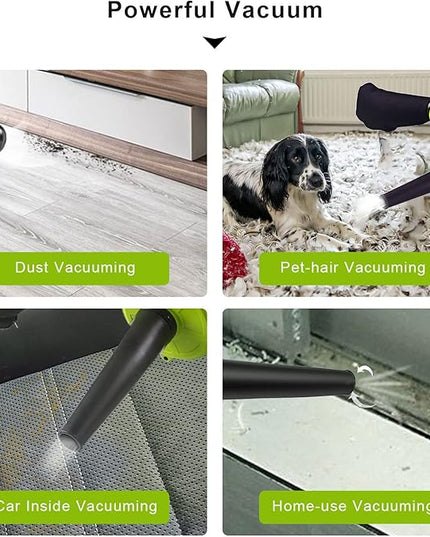 Abeden Cordless Leaf Blower,2-in-1 Electric Handheld Sweeper/Vacuum with 18V 2.0Ah Lithium Battery for Blowing Leaf,Cleaning Dust,Small Trash,Car,Computer Host - LeafyLoom