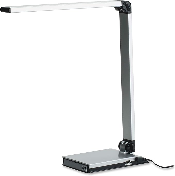 Lorell LLR13201 - Smart Device Slot/USB Task Light - LeafyLoom
