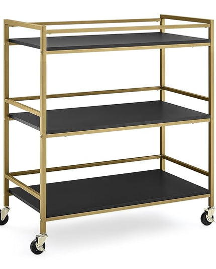 Delta Children Jade Changing Table/Cart, Ebony Melamine/Bronze - LeafyLoom