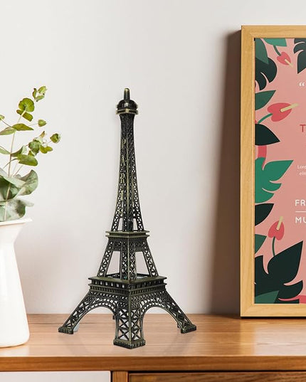 Tower Lamp LED Eiffel Tower Night Lamp : Light Up Eiffel Tower Ornament Metal Tower Architecture Decoration for Tourist Bronze Tower LED Light-Emitting Ornaments - LeafyLoom