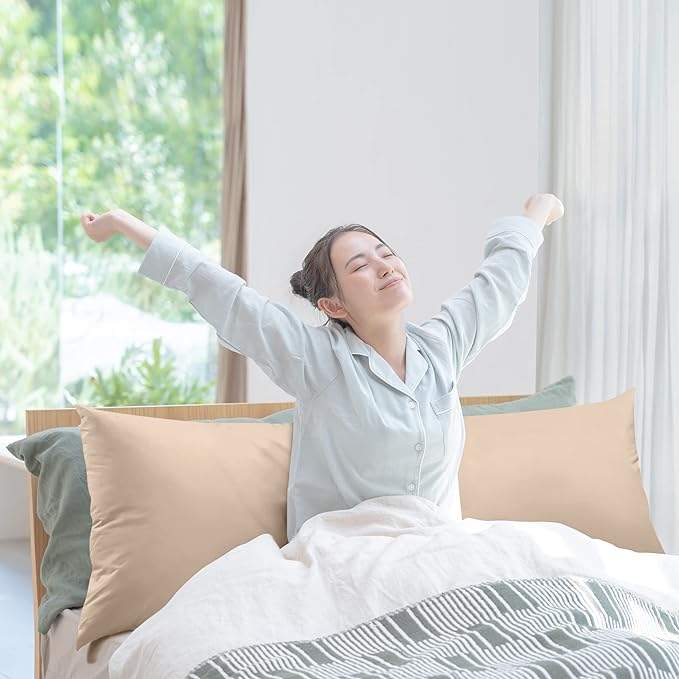 Utopia Bedding Full Body Pillow for Adults (Beige, 20 x 54 Inch), Long Pillow for Sleeping, Large Pillow Insert for Side Sleepers - LeafyLoom