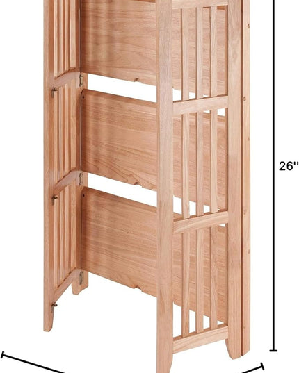 Winsome Wood Mission Shelving, Natural - LeafyLoom