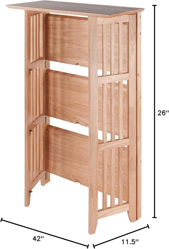 Winsome Wood Mission Shelving, Natural - LeafyLoom