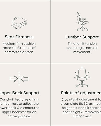 Branch Verve Chair - High Performance Executive Office Chair with Contoured Seat Back and Adjustable Lumbar Rest - High Density Foam Cushion with Aluminum Base - Up to 275 lbs - Coral - LeafyLoom