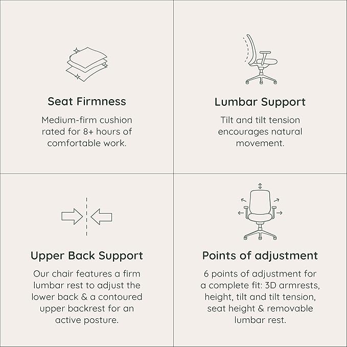 Branch Verve Chair - High Performance Executive Office Chair with Contoured Seat Back and Adjustable Lumbar Rest - High Density Foam Cushion with Aluminum Base - Up to 275 lbs - Coral - LeafyLoom