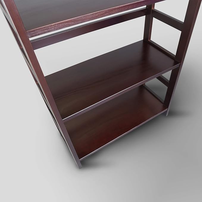 Casual Home Soho Manhattan 4-Shelf Bookcase 26 Wide - Espresso, 304-44 - LeafyLoom