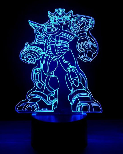 3D Optical Illusion LED Night Light, Boy Girl Kids Baby Sleep Desk Lamp Touch Control 7 Color Change USB Powered for Home Decorations or Holiday Gifts (Autobots) - LeafyLoom
