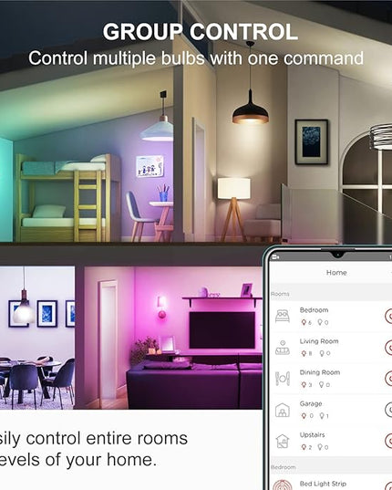 Sengled Zigbee Smart Light Bulbs, Smart Hub Required, Works with SmartThings and Echo with Built-in Hub, Voice Control with Alexa and Google Home, Color Changing 60W Eqv. A19 Alexa Light Bulb, 2 Pack Sengled