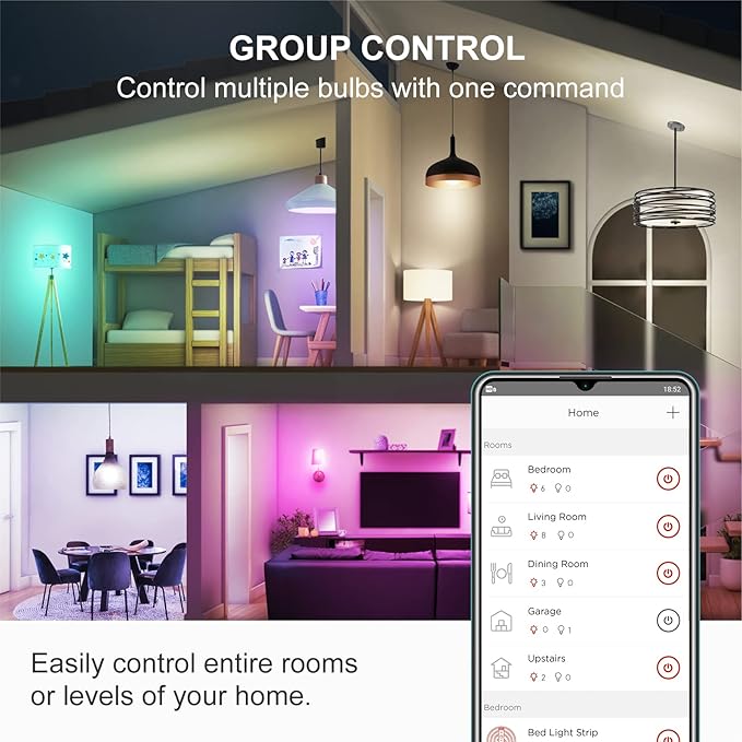 Sengled Zigbee Smart Light Bulbs, Smart Hub Required, Works with SmartThings and Echo with Built-in Hub, Voice Control with Alexa and Google Home, Color Changing 60W Eqv. A19 Alexa Light Bulb, 2 Pack Sengled