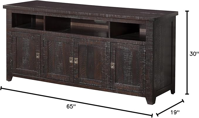 Martin Svensson Home Coffee Plantation 65" TV Stand, Espresso - LeafyLoom