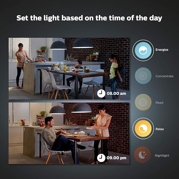 Philips Hue Wireless Smart Light Switch Button, White - 1 Pack - Portable and Battery Powered - Smart Home Control - Requires Hue Bridge - Easy, No-Wire Installation Philips