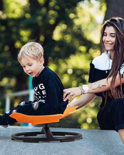 Autism Sensory Products Kids Swivel Chair Spinning Seat for Kids Sensory Sit and Spin Toys for Kids 5-7 Sensory Spinning Chair for Autistic Kids Outdoor Indoor Play - LeafyLoom