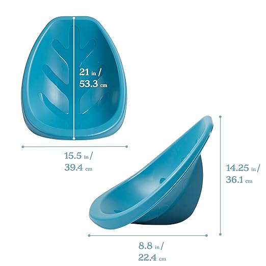 ECR4Kids Leaf Floor Seat, Rocker Chair, Turquoise, 6-Piece - LeafyLoom