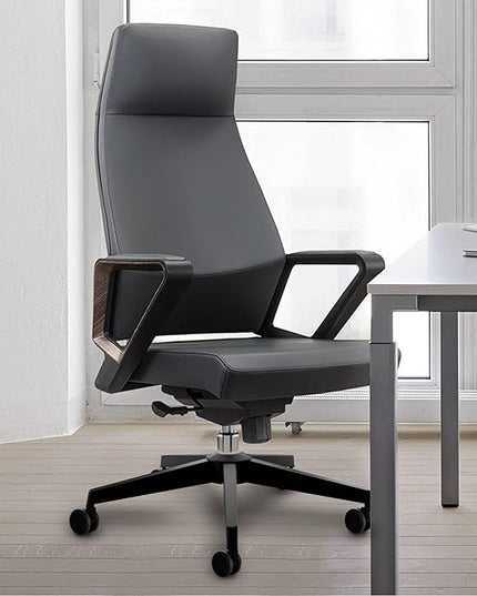 Office Chair Base, 28'' Desk Chair Base Replacement with Worldwide Metal Legs (2400Lbs), Chair Bottom Part for Most Chairs, Universal Gas Cylinder and Caster Sockets, Matte Black - LeafyLoom