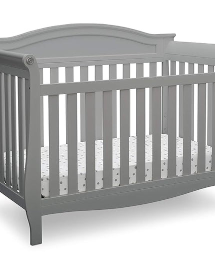 Delta Children Lancaster 4-in-1 Convertible Baby Crib, Grey - LeafyLoom