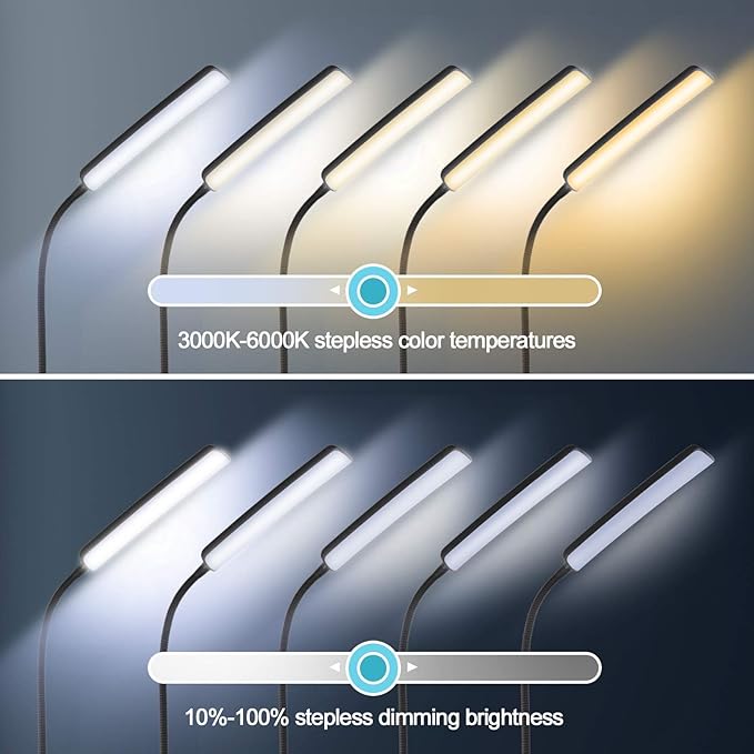 Dimunt Floor Lamp LED Floor Lamps for Living Room Bright Lighting & LED Floor Lamp, Bright 15W Floor Lamps for Living Room with 1H Timer - LeafyLoom