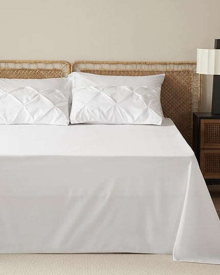 Bedsure Full Size Comforter Sets - Bedding Sets Full 7 Pieces, Bed in a Bag White Bed Sets with Comforter, Sheets, Pillowcases & Shams, Adult & Kids Bedding - LeafyLoom