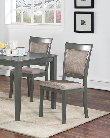 NicBex Small Kitchen Table Set for 4 Dining Room Set 5Pc Dining Room Set Dining Table with Wooden Top Cushion Seats Chairs Kitchen Breakfast Dining Room Furniture, Oak - LeafyLoom